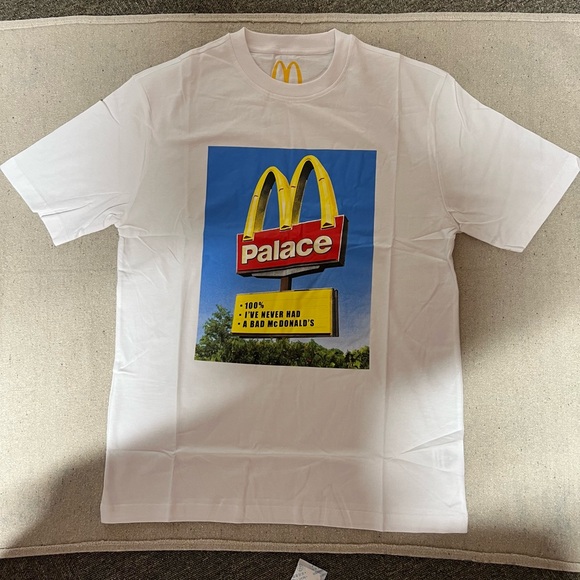 PALACE Other - Travis Scott Palace X
McDonald's Sign White Logo Shirt Brand New In Bag Size L